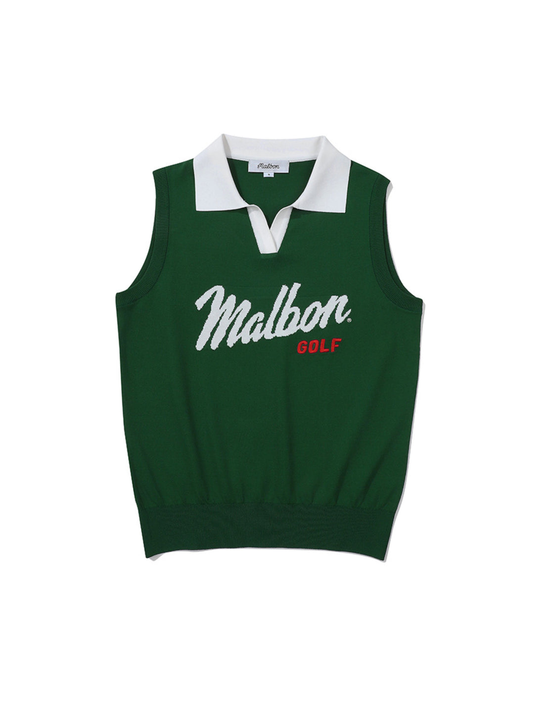 Malbon LOGO KNIT VEST-Green