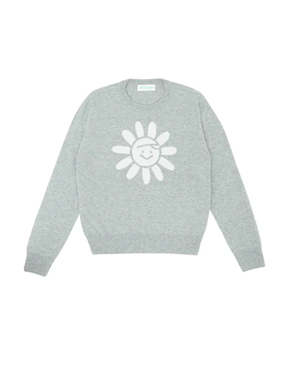 Piv'vee Daisy Pullover-Snow Grey