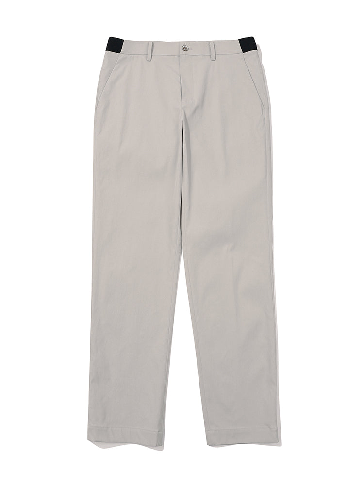 Malbon PLAYER TECH STRAIGHT PANTS-Light Grey