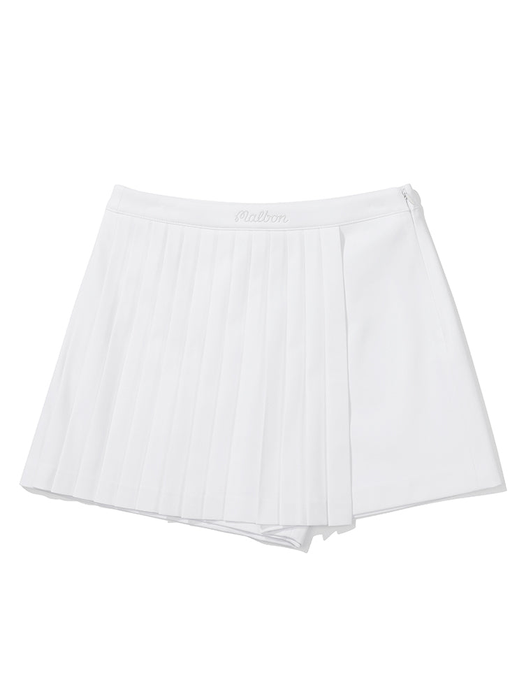 Malbon PLEATS LOOK SHORTS-White