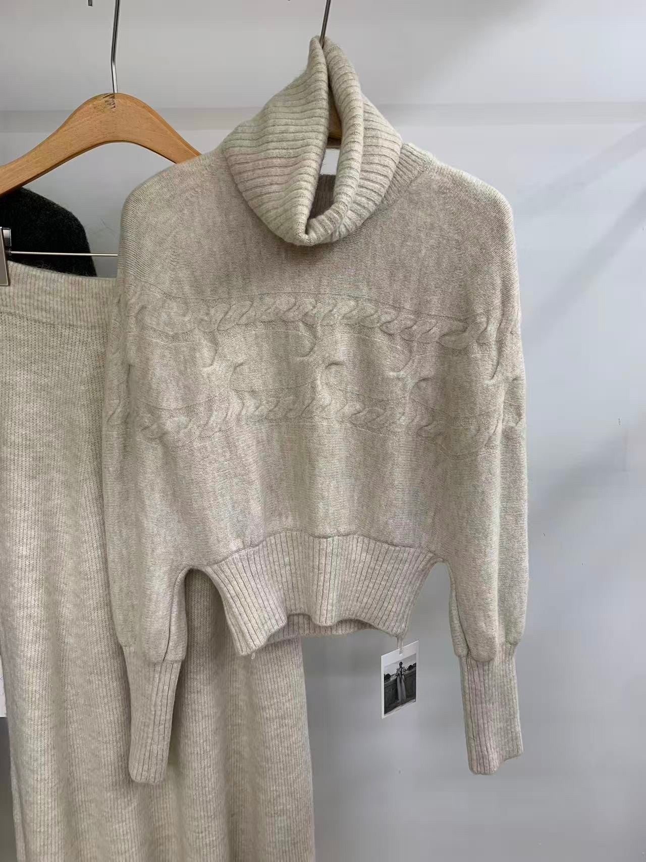 SCENARIO The Wool Cable Set 3 Pieces-Two Colors