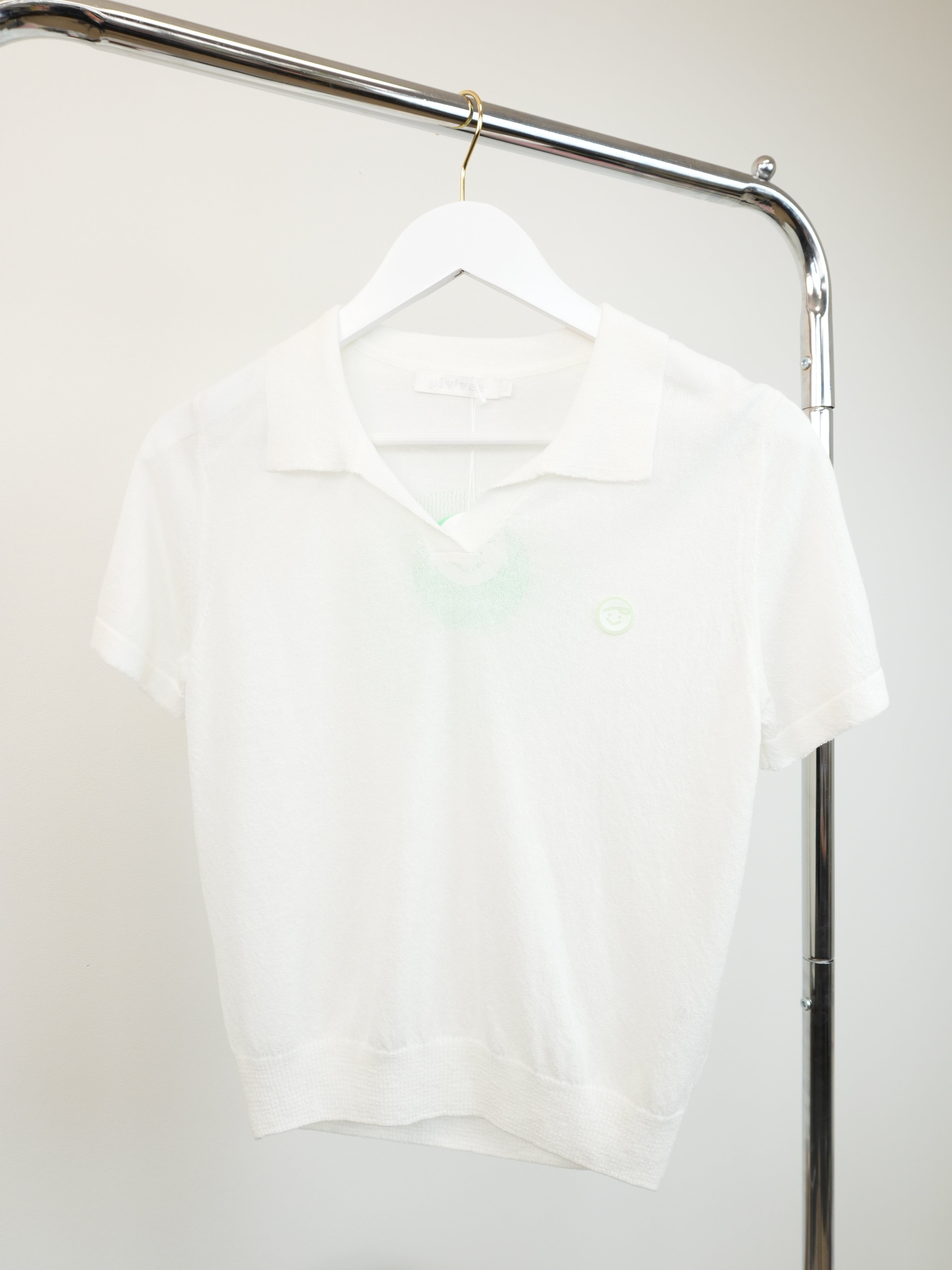 Piv'vee Knit Top-Cloud White