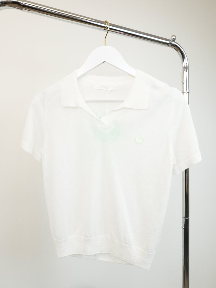 Piv'vee Knit Top-Cloud White