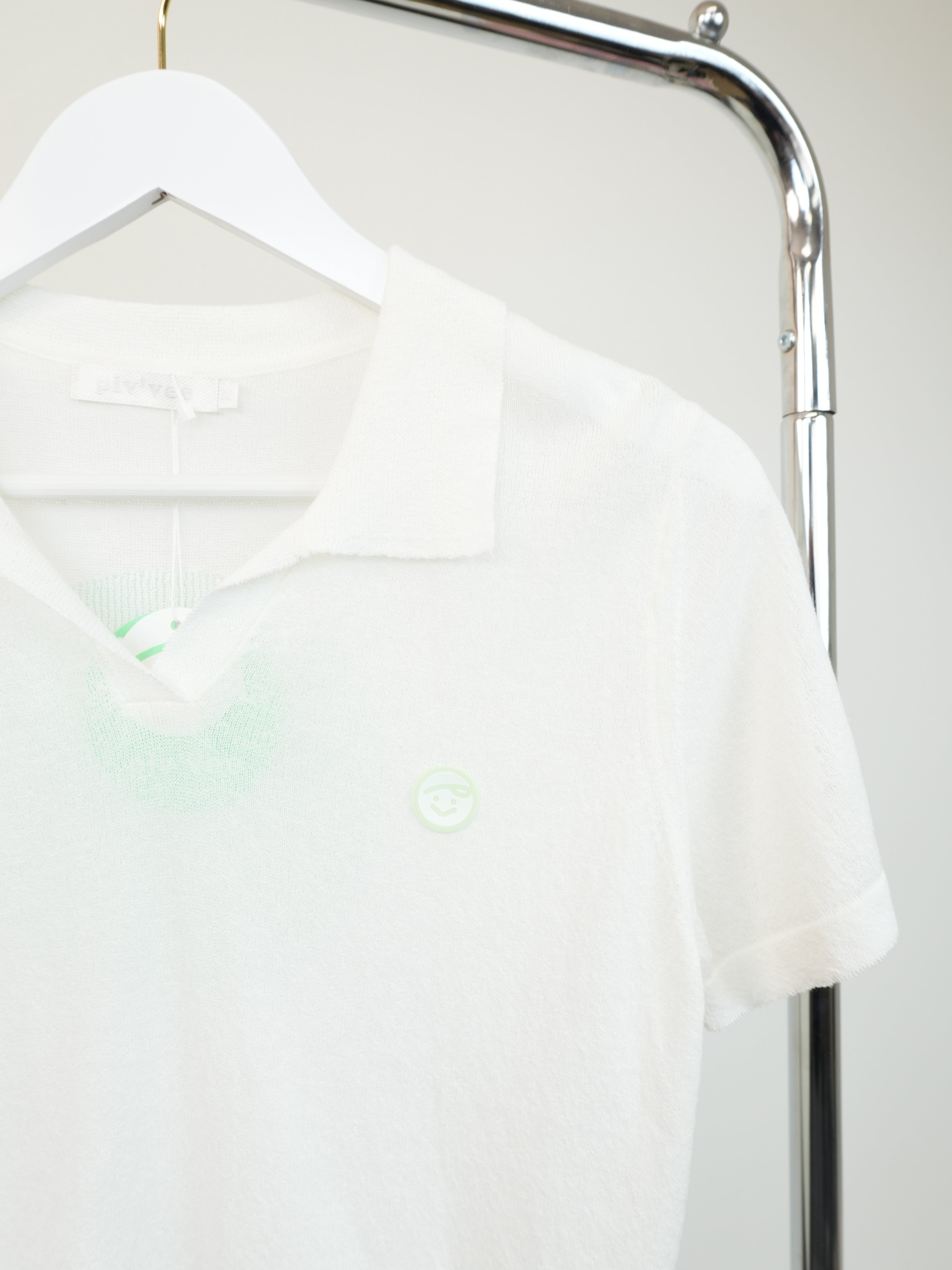 Piv'vee Knit Top-Cloud White