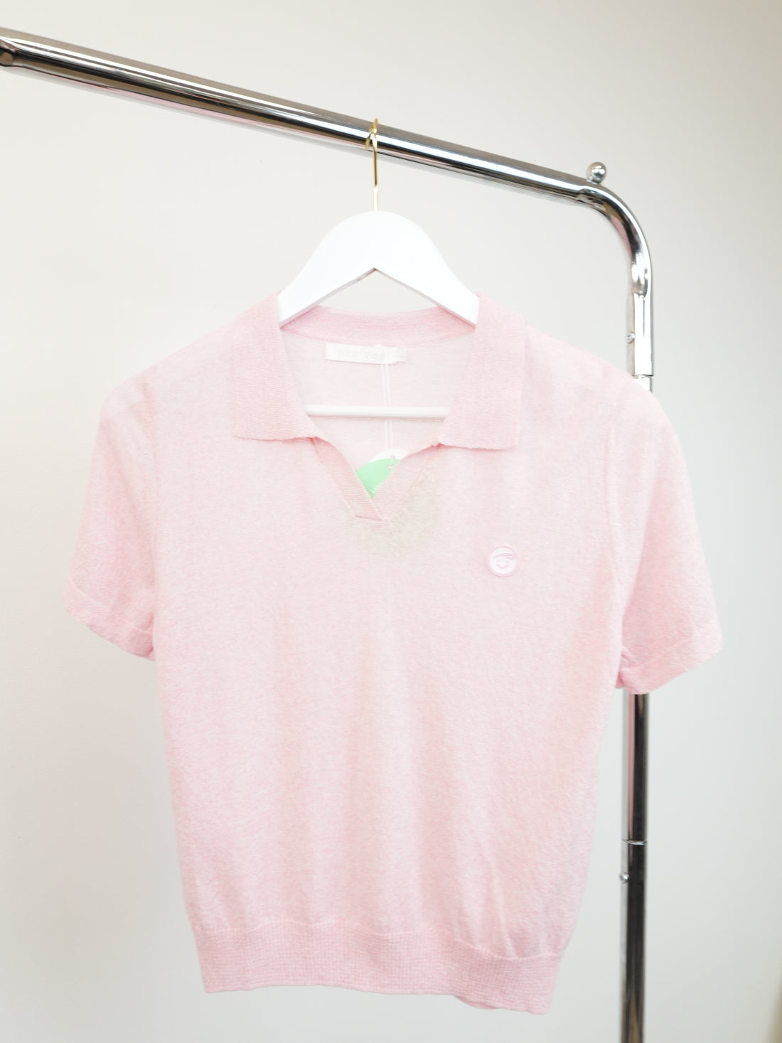 Piv'vee Knit Top-Bubble Pink