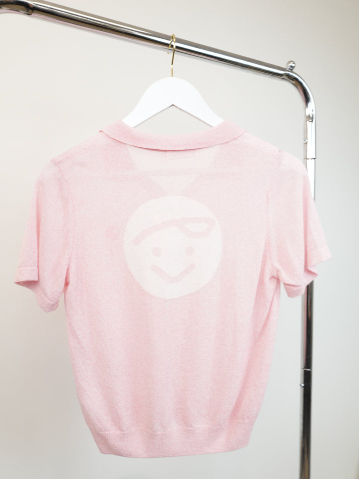 Piv'vee Knit Top-Bubble Pink