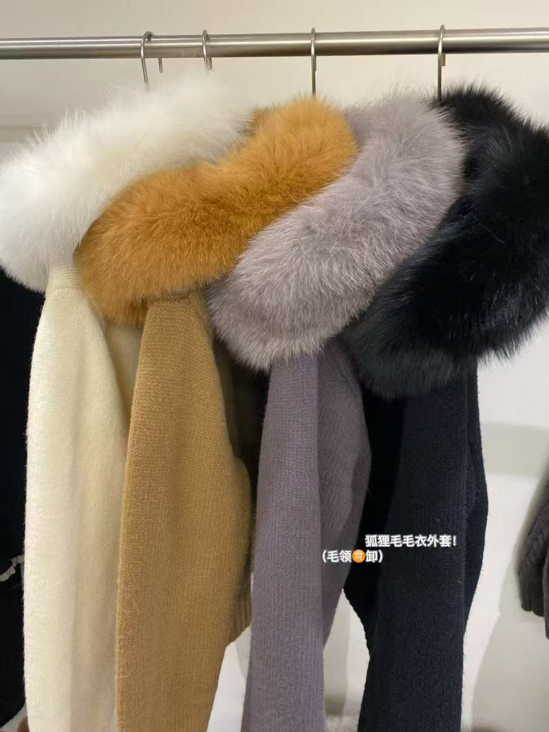 SCENARIO Fox & Knit Zip-Two Colors