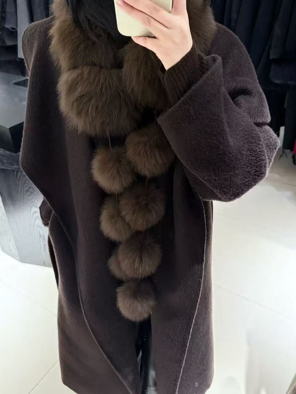 SCENARIO Foxtail Cascade Long Scarf-Two Colors