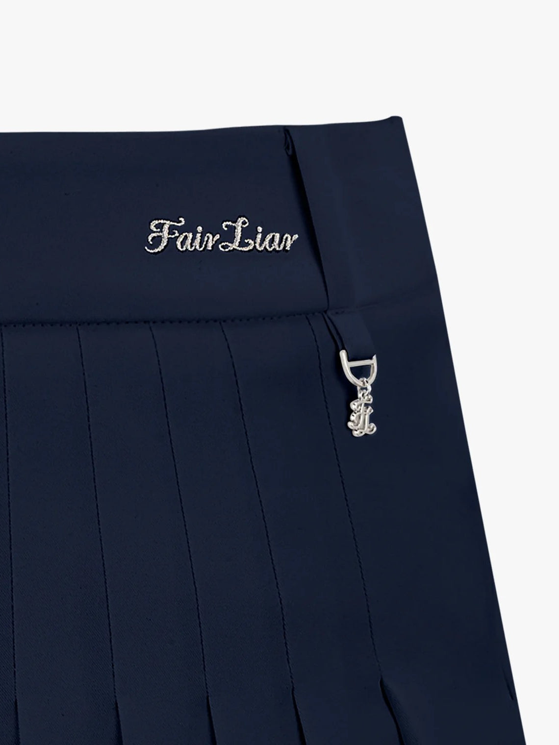 FAIRLIAR Pouch Belt Skirt-Navy