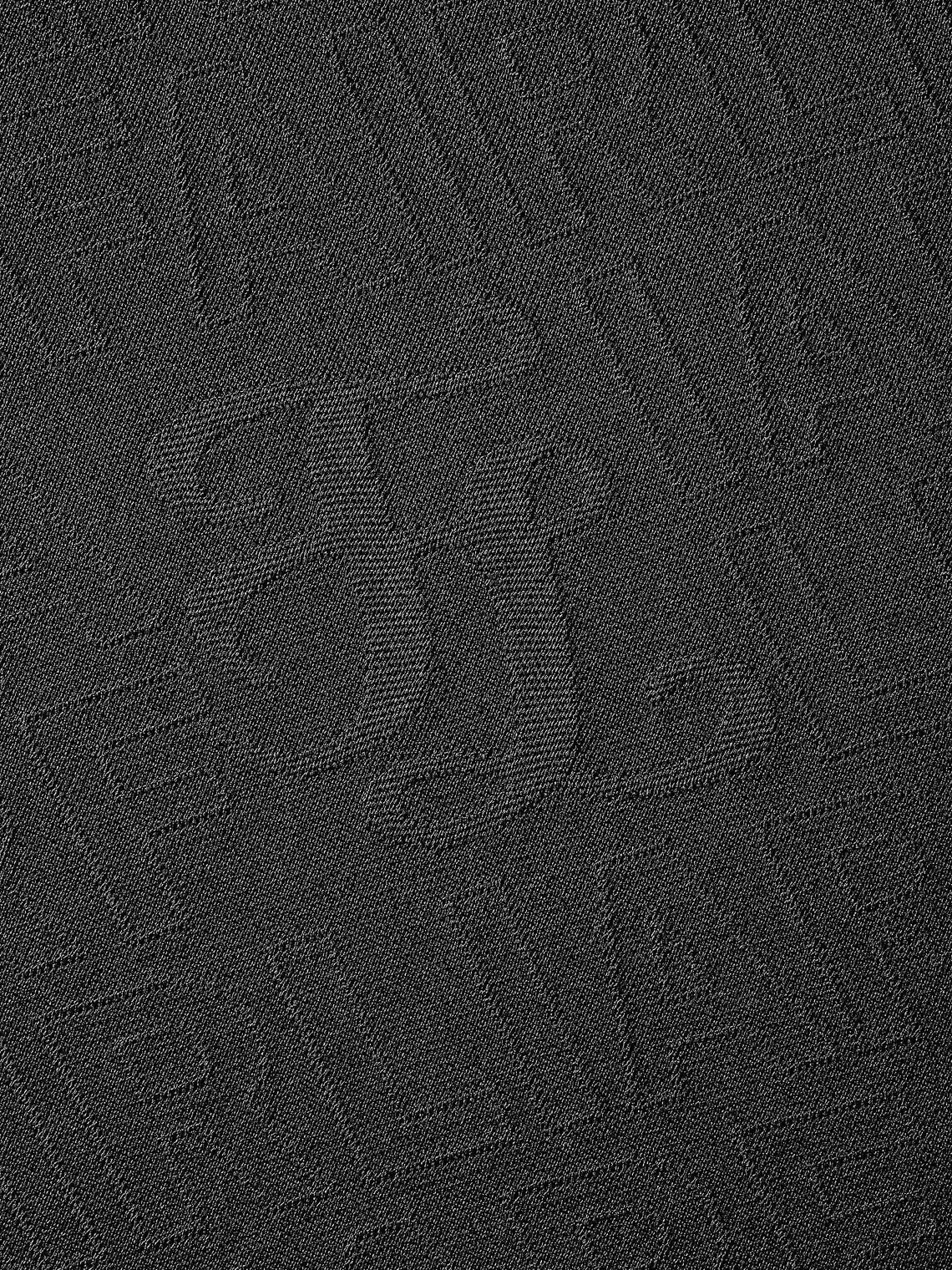 FAIRLIAR Jacquard Turtleneck T-Shirt-Black