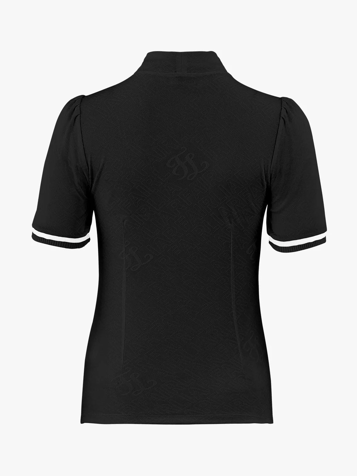 FAIRLIAR Jacquard Turtleneck T-Shirt-Black