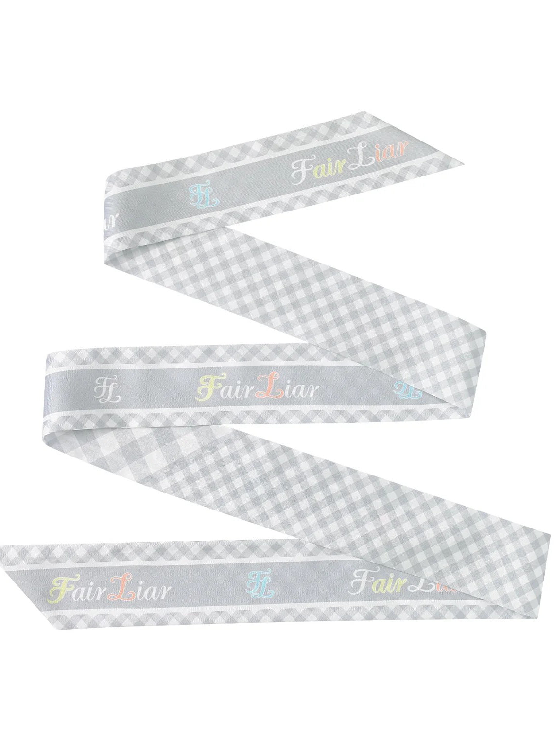 FAIRLIAR Gingham Scarf Set T-Shirt-2 Colors