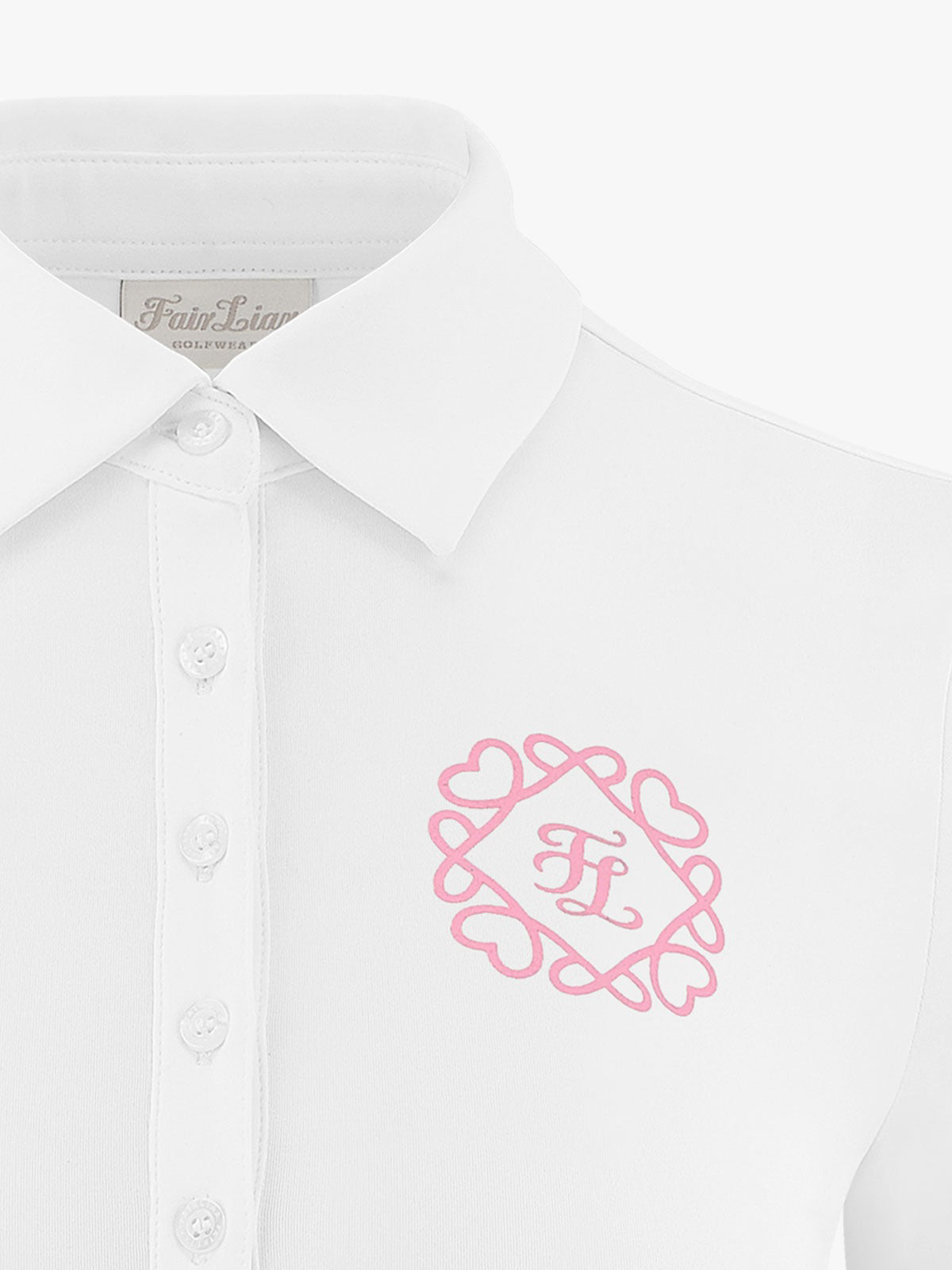FAIRLIAR  Heart Symbol Performance T-Shirt-White