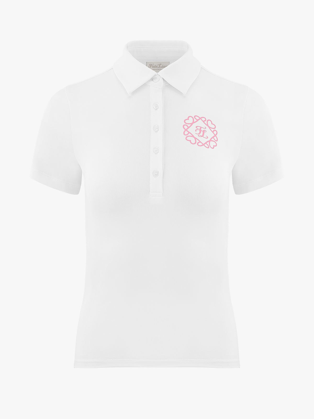 FAIRLIAR  Heart Symbol Performance T-Shirt-White