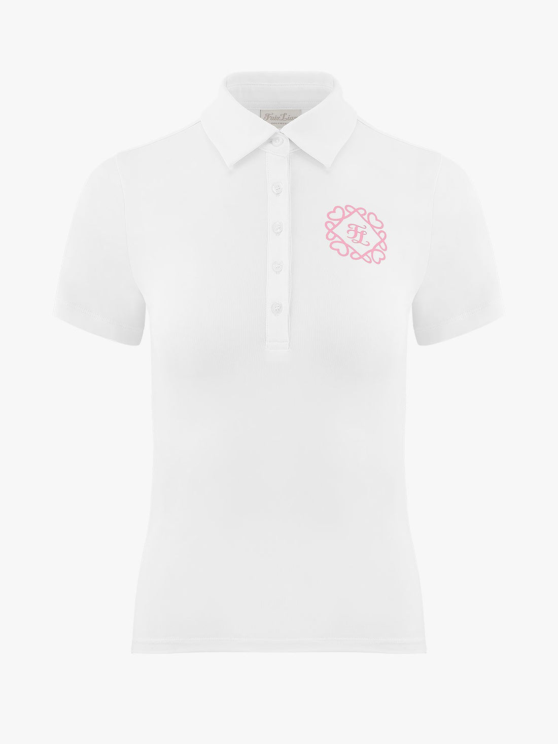 FAIRLIAR  Heart Symbol Performance T-Shirt-White