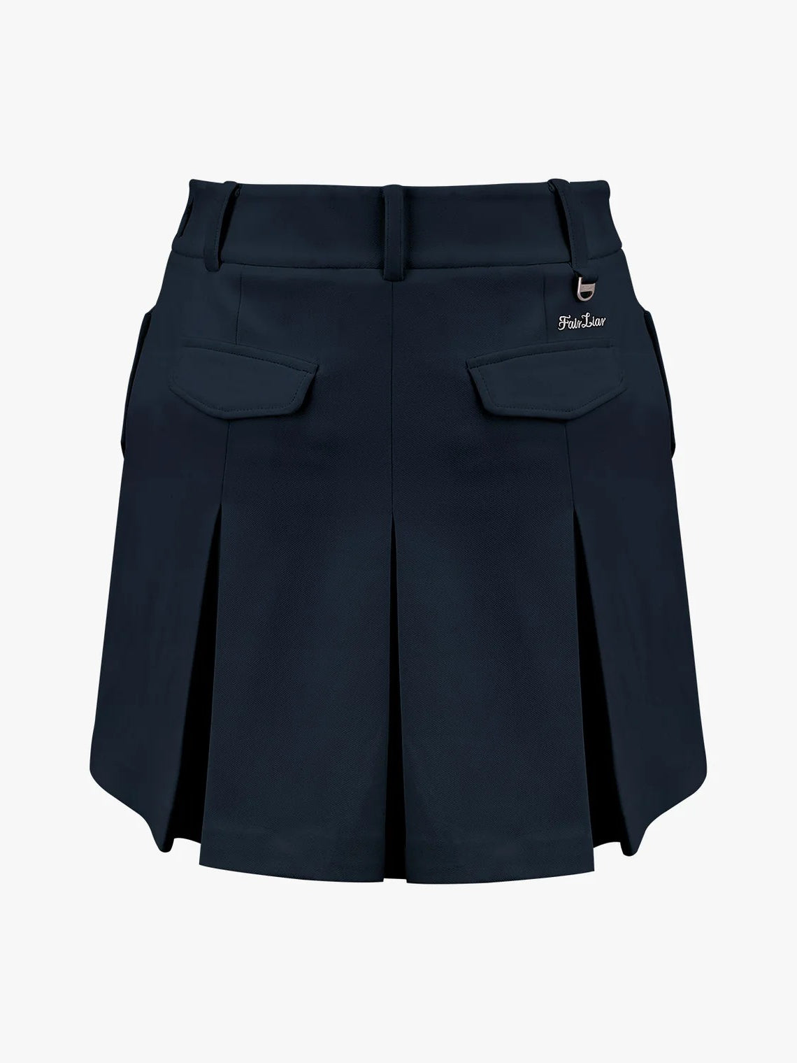 FAIRLIAR Heart Symbol Pocket Skirt-Navy