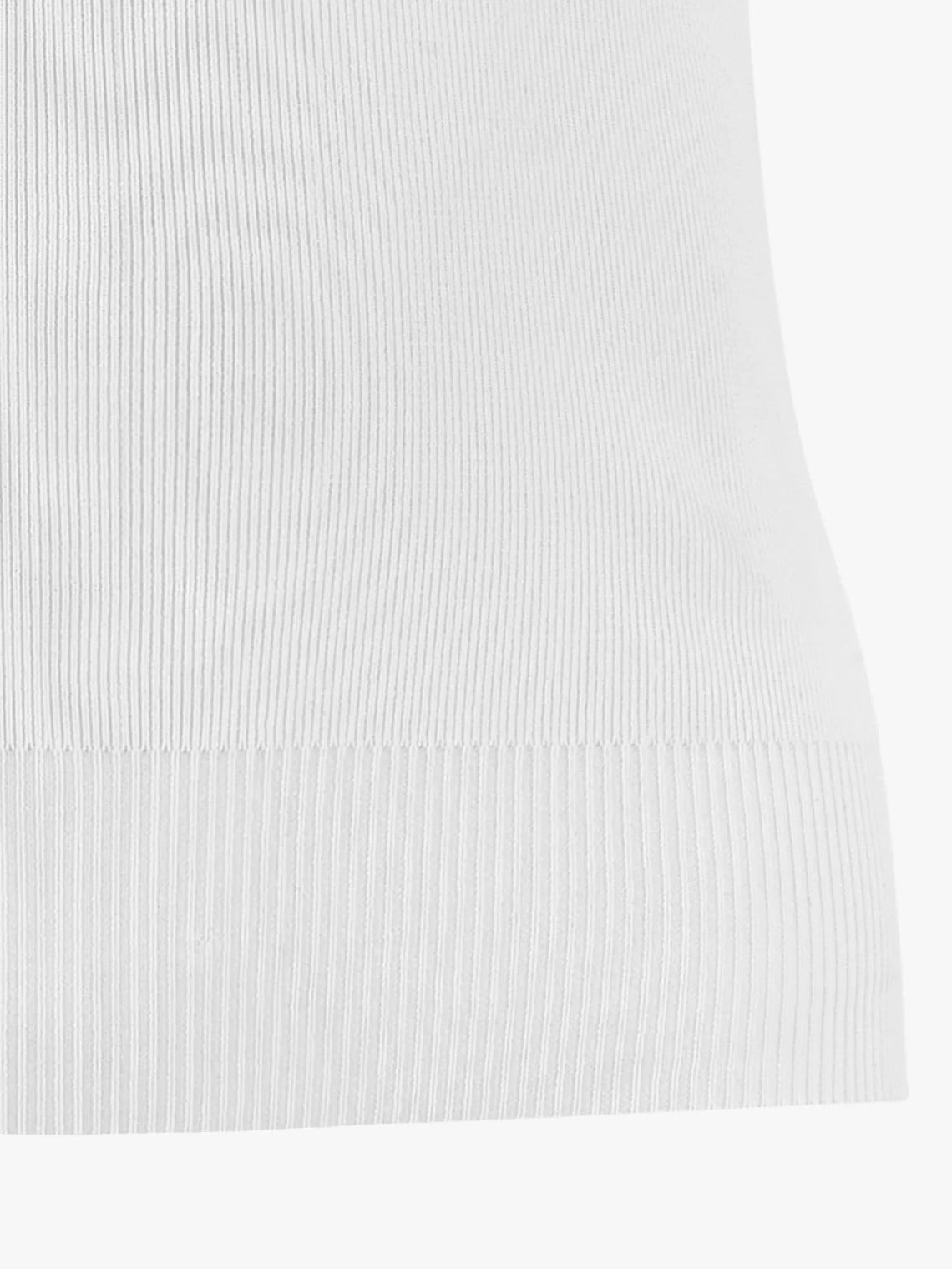 FAIRLIAR  Lace Collar Sleeveless Knit-White