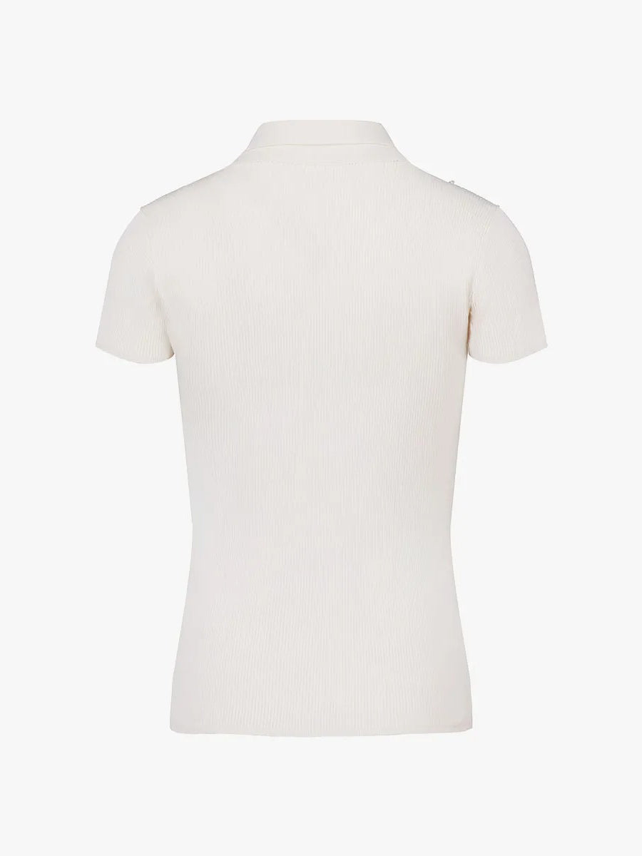 FAIRLIAR Pearl Big Ribbon Knit-White