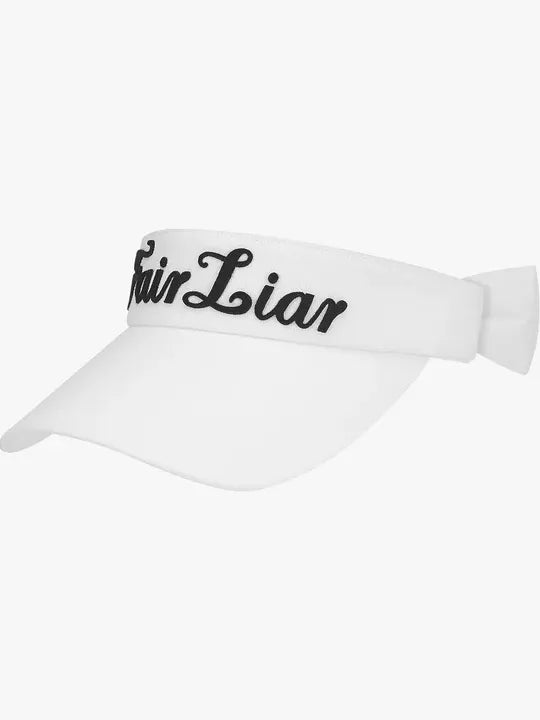 FAIRLIAR Ribbon Sun Visor-White