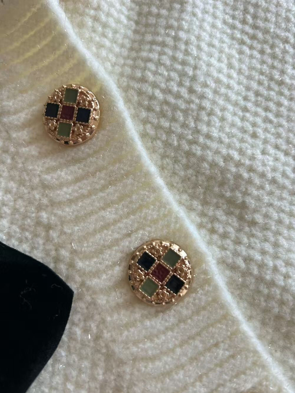 SCENARIO Bow-Draped Knit Top-Two Colors