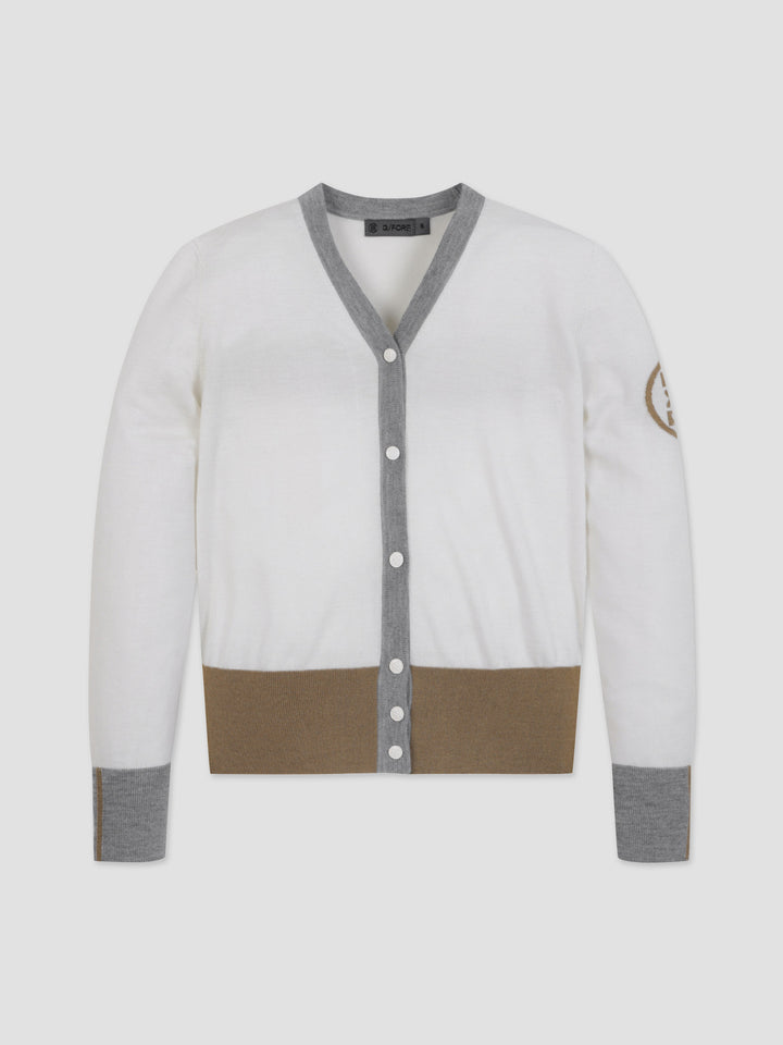 G/FORE CARDIGAN-Ivory
