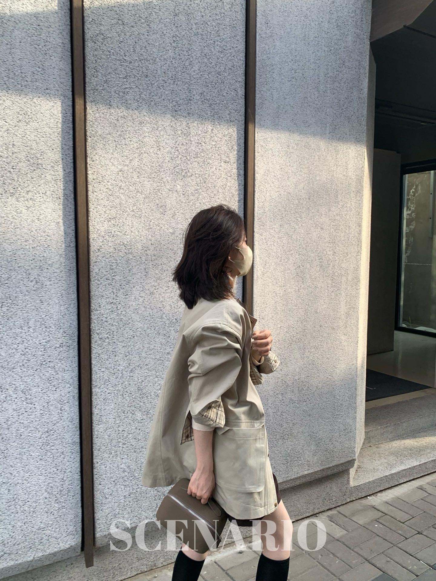 SCENARIO Heritage Khaki Utility Jacket-Khaki