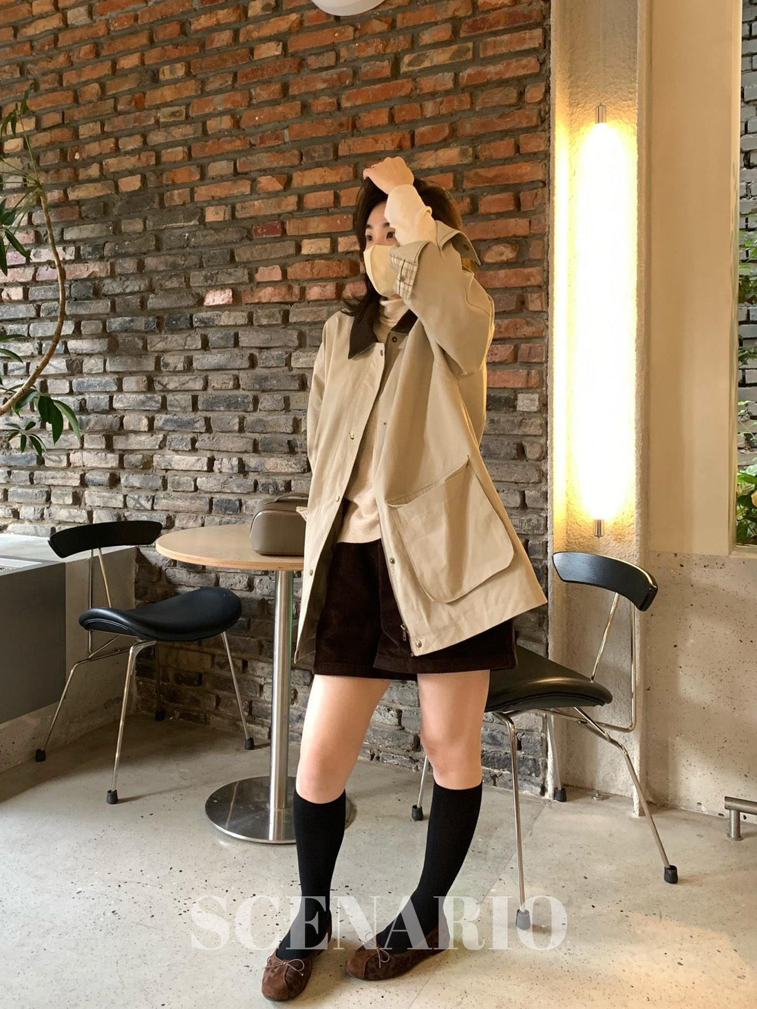 SCENARIO Heritage Khaki Utility Jacket-Khaki