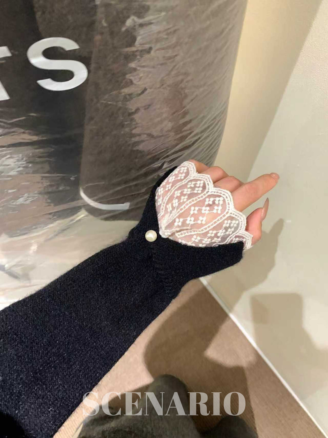 SCENARIO Pearl Knit Top-Two Colors