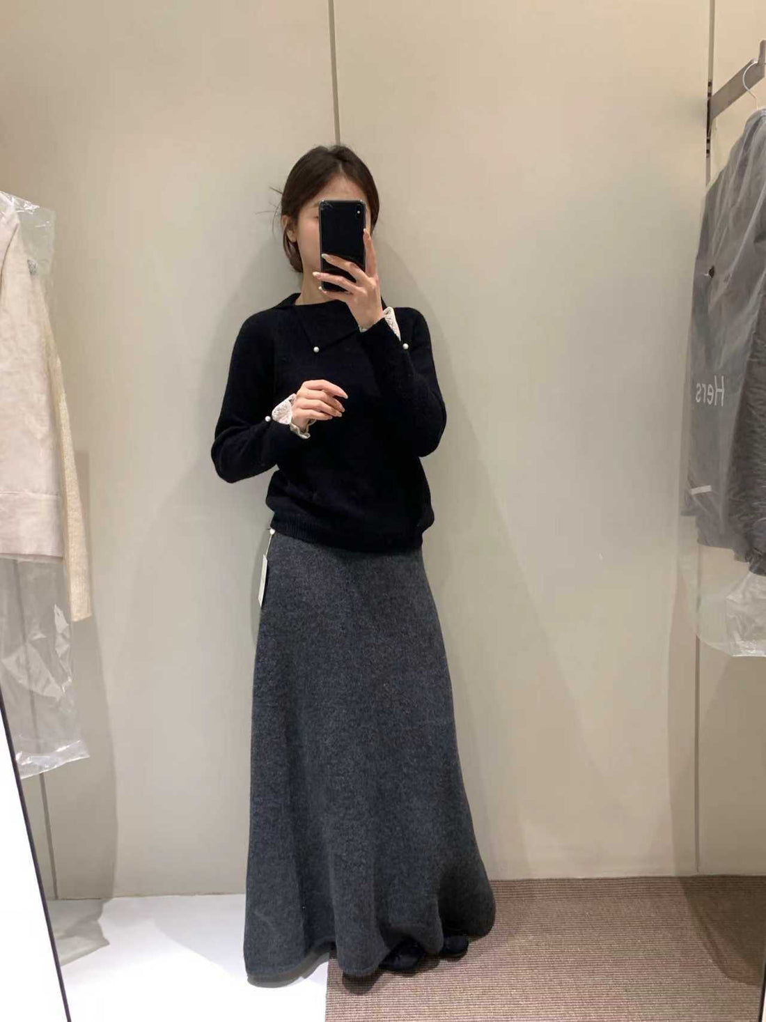 SCENARIO Pearl Knit Top-Two Colors