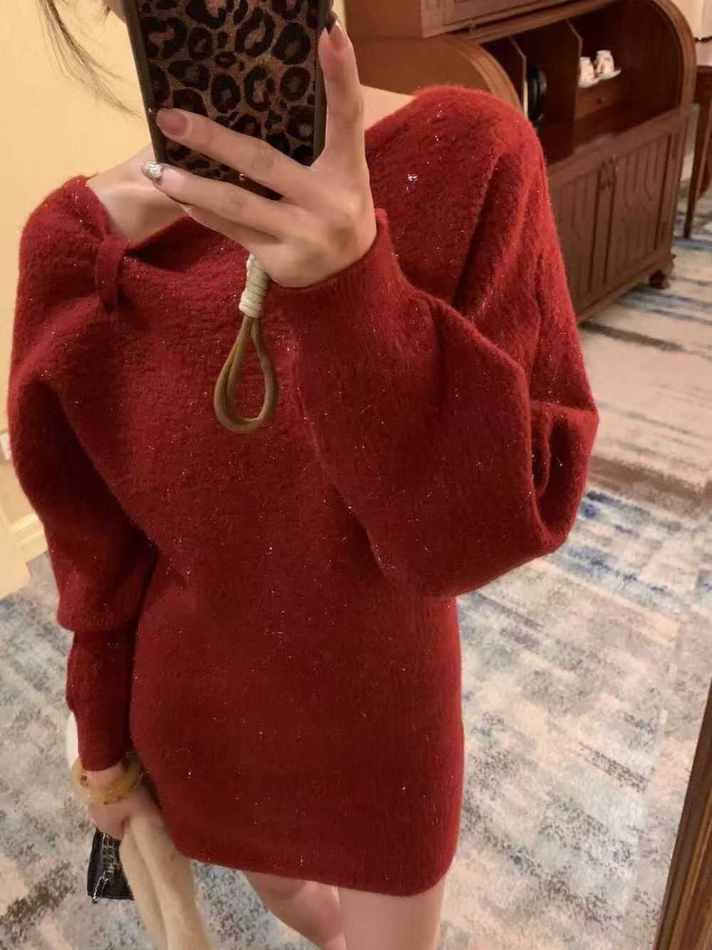 SCENARIO A-Line Knit Dress-Three Colors