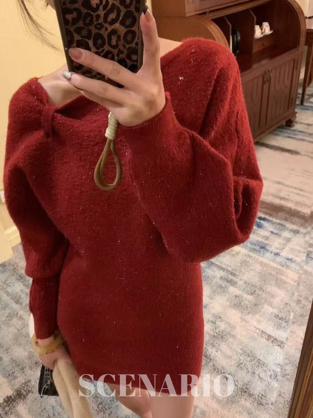 SCENARIO A-Line Knit Dress-Three Colors