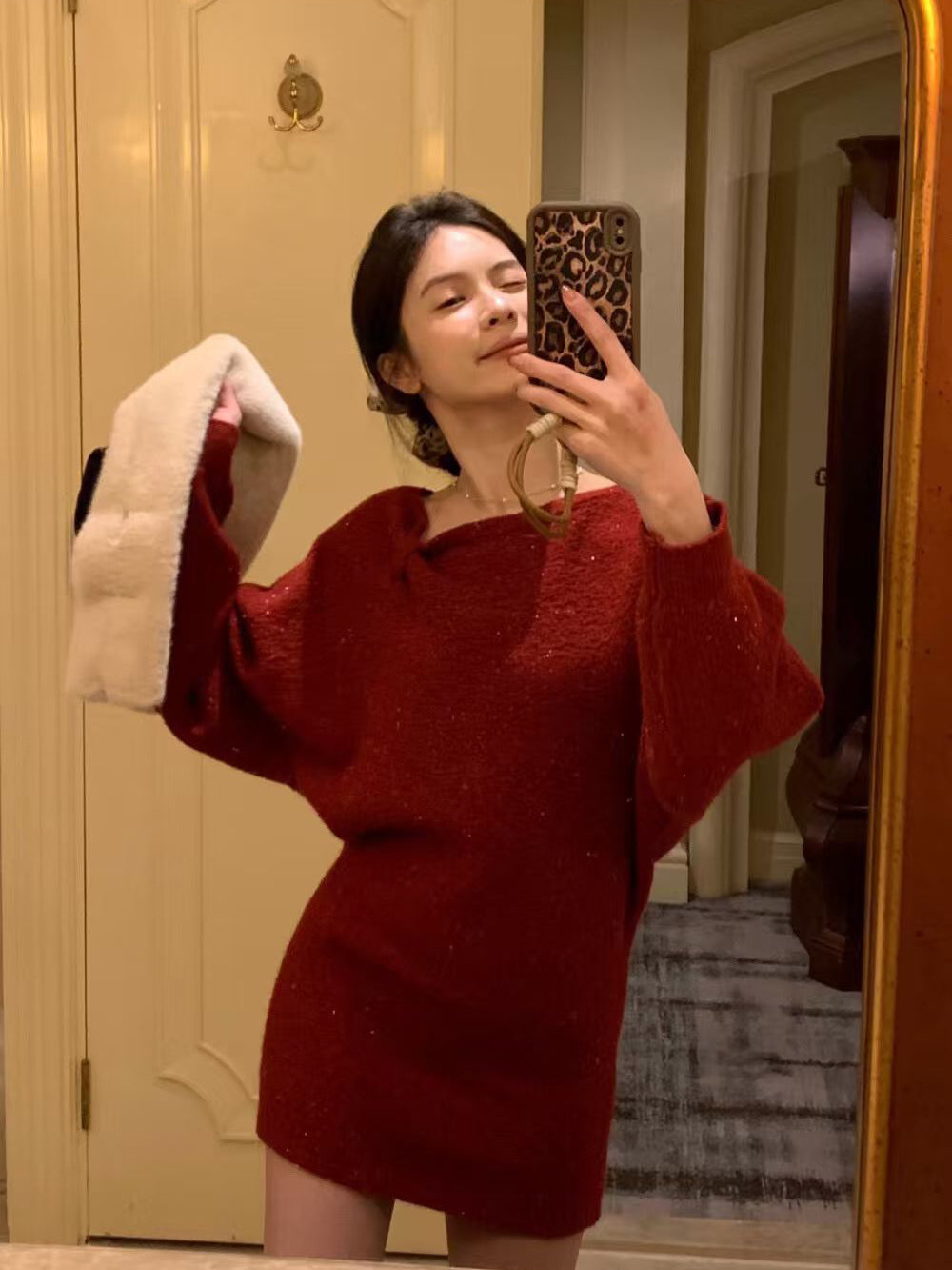 SCENARIO A-Line Knit Dress-Three Colors