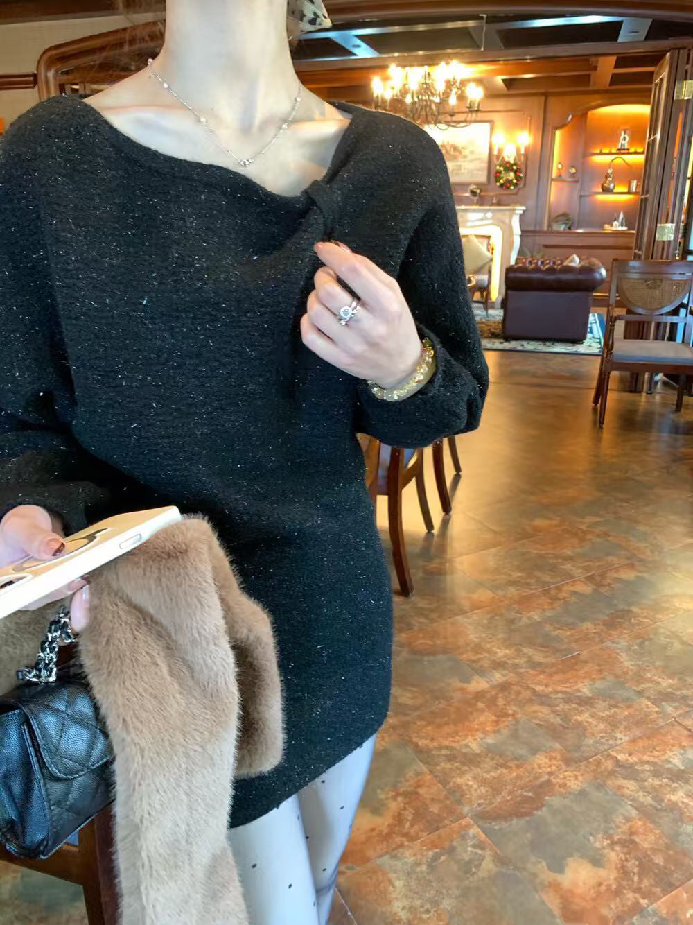 SCENARIO A-Line Knit Dress-Three Colors