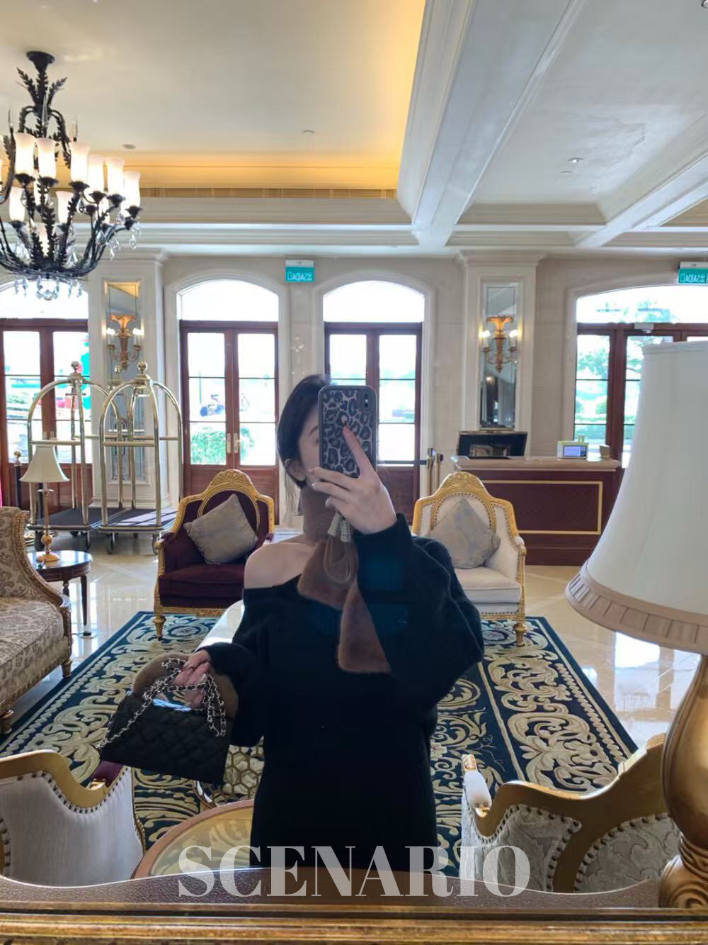 SCENARIO A-Line Knit Dress-Three Colors