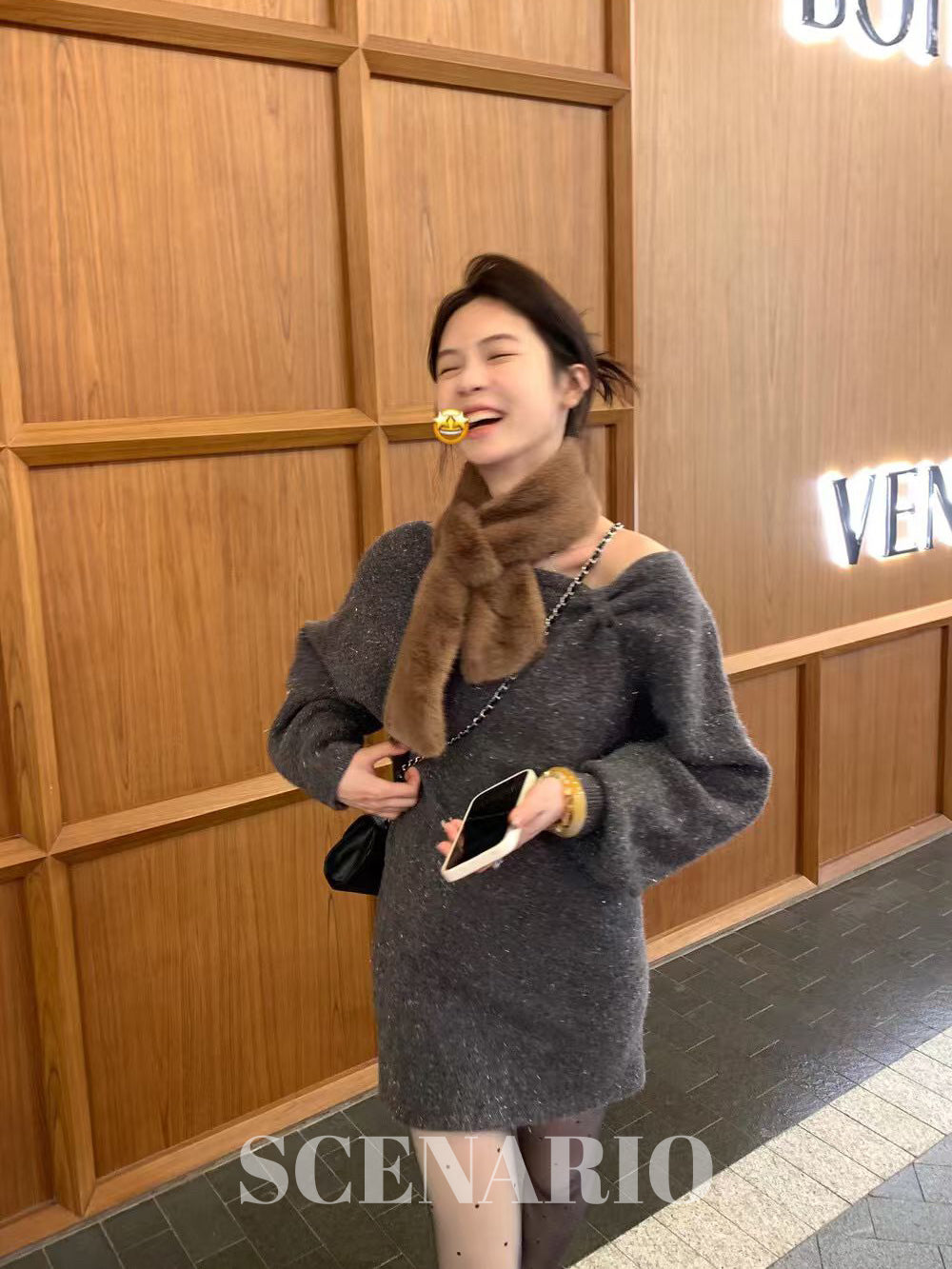 SCENARIO A-Line Knit Dress-Three Colors