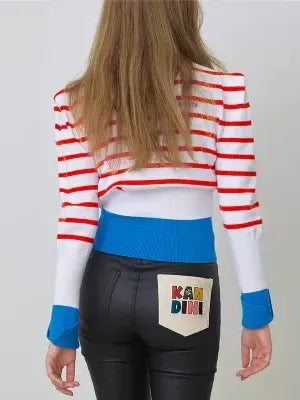 Kandini Stretch Slim Pants-Black