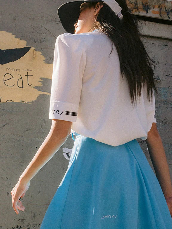 Kandini Color Round Polo Shirt - Blue