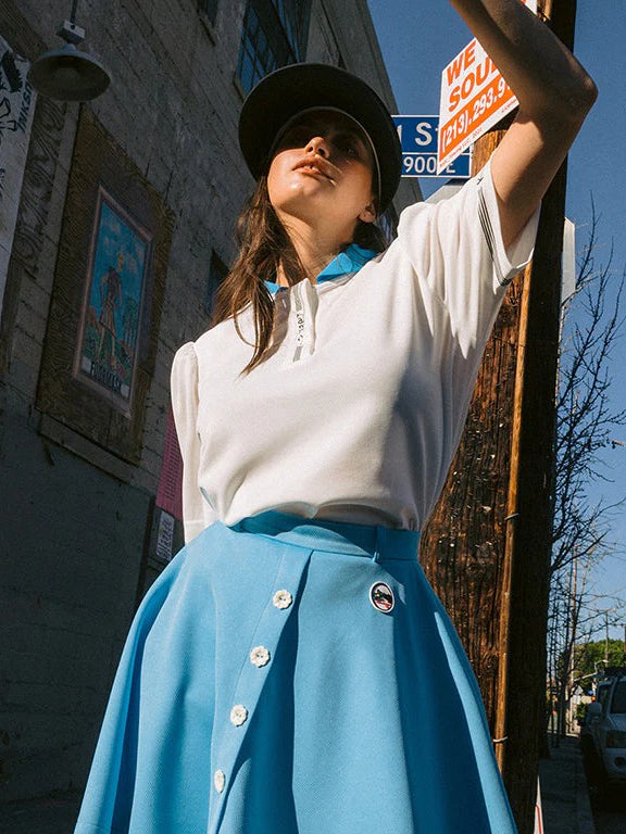 Kandini Color Round Polo Shirt - Blue