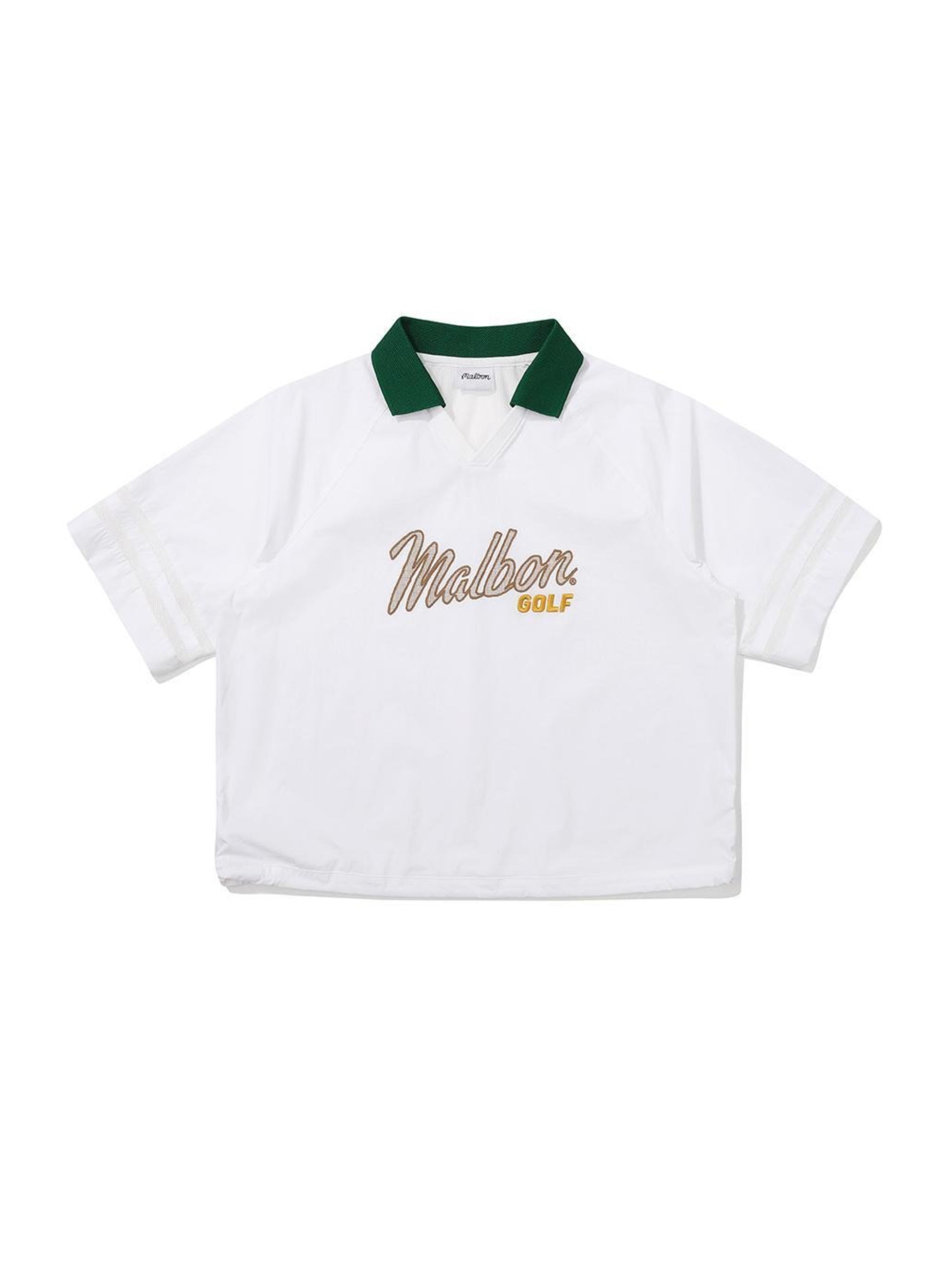 Malbon LOGO POINT SHORT PISTE-White