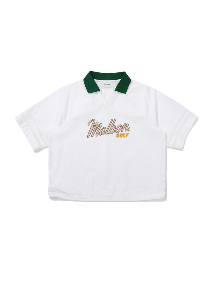 Malbon LOGO POINT SHORT PISTE-White
