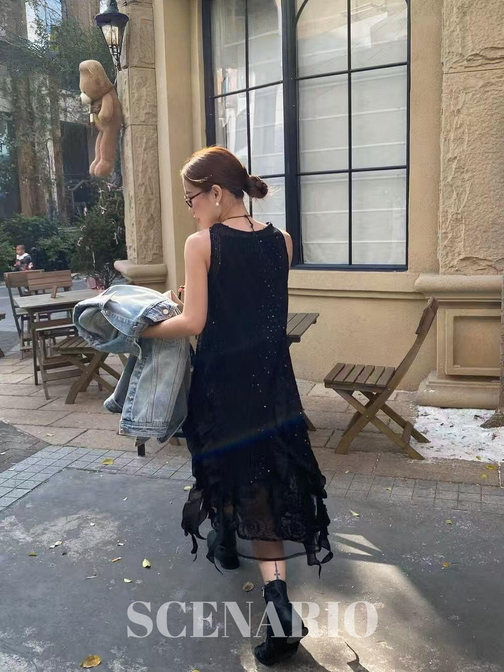 SCENARIO Whispering Petals Midi Dress-Two Colors