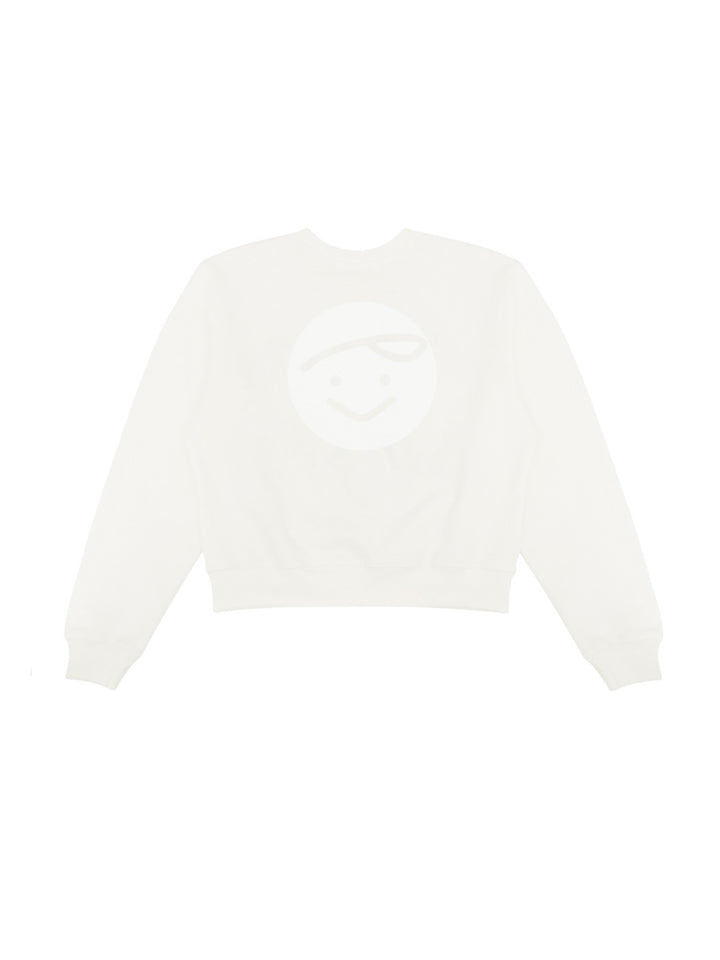 Piv'vee Basic Giant Sweatshirt-Cloud White