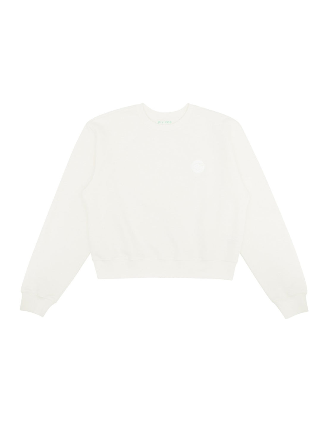 Piv'vee Basic Giant Sweatshirt-Cloud White