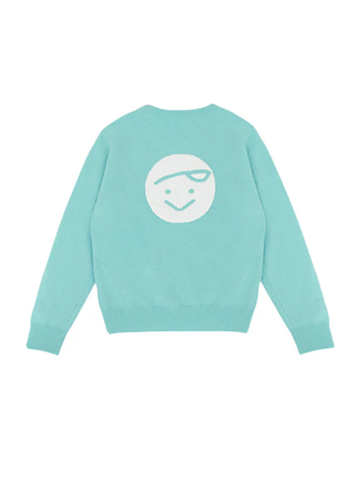 Piv'vee Giant Cashmere Pullover-Airy Blue