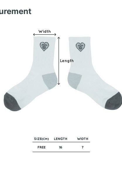 Piv'vee Heart Socks