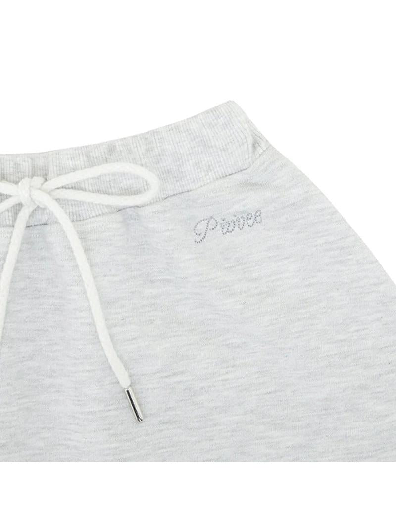Piv‘vee A Line Sweat Skirt-Snow Grey