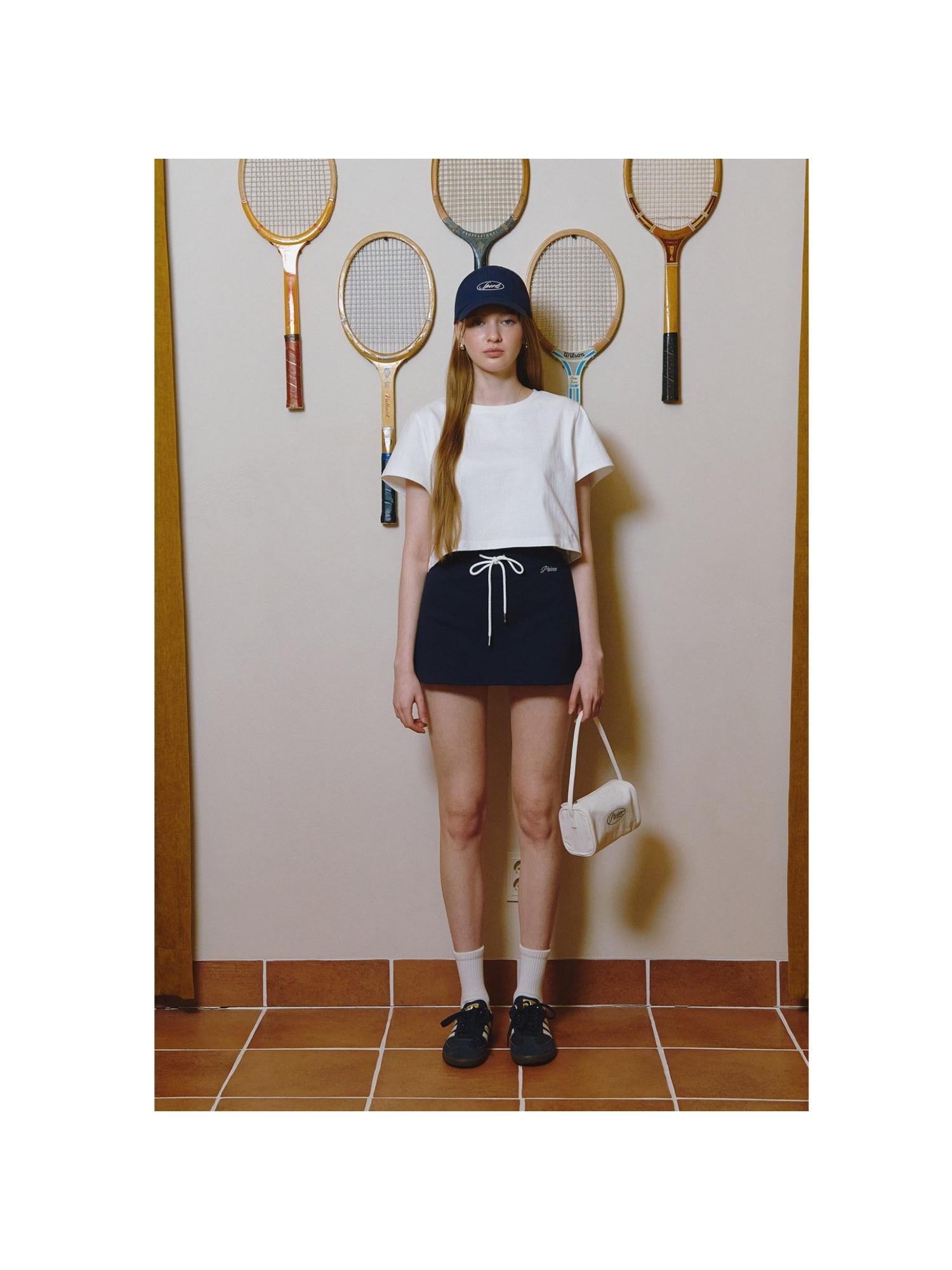 Piv‘vee A Line Sweat Skirt-Black