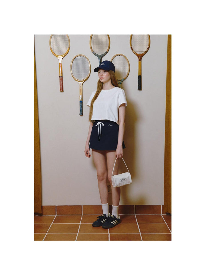 Piv‘vee A Line Sweat Skirt-Black