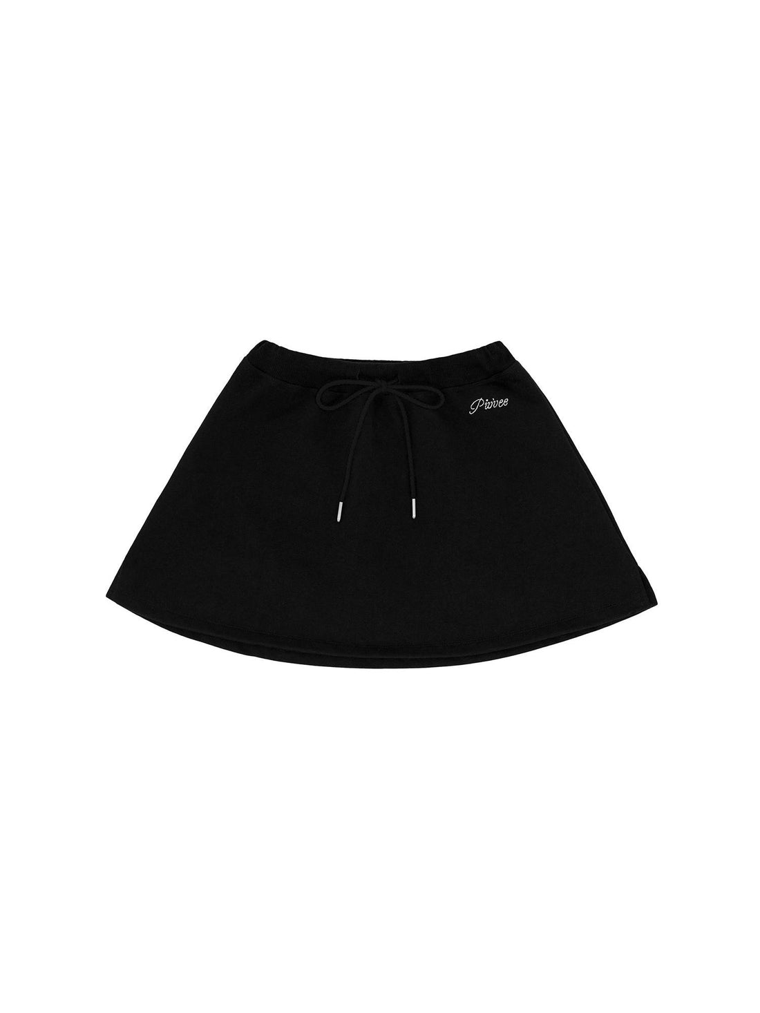 Piv‘vee A Line Sweat Skirt-Black