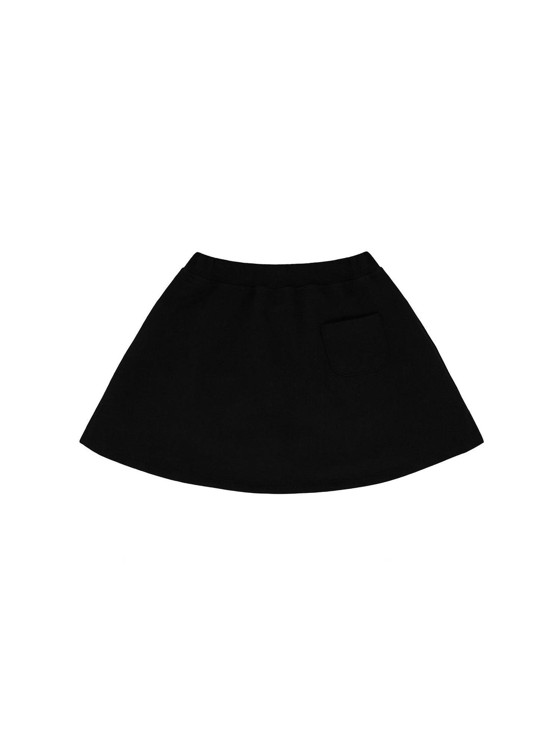 Piv‘vee A Line Sweat Skirt-Black